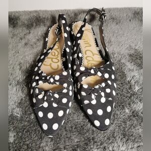 Sam Edelman Black and White Polka Dot Flats